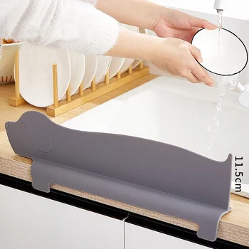 ครัวเรือนดูดถ้วยกันน้ํา Partition ซิลิโคน Water Stopper ครัวล้างจาน,ชาม Splashproof Partition เครื่องมือห้องครัว