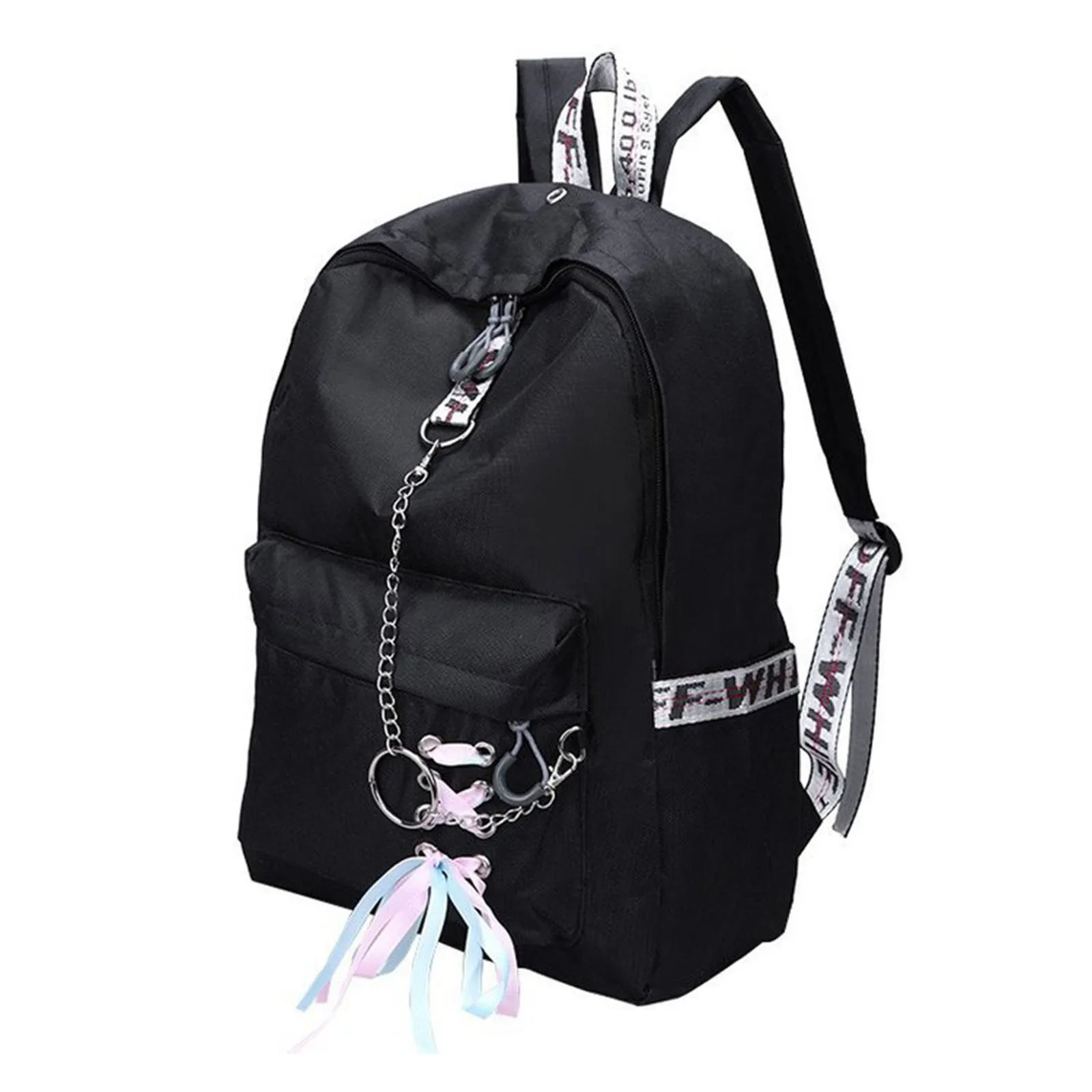 Fashion Waterproof Backpack Women School Bags For Teenagers Girls Bow Travel Rucksack Laptop Travel chains Bagpack Mochila