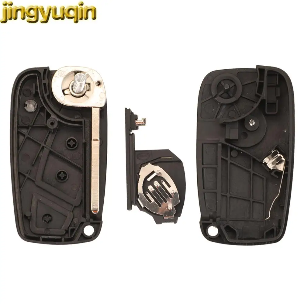 Jingyuqin 2/3 Buttons Remote Car Key Fob Shell For Fiat Ducato Peugeot Boxer Citroen Relay Iveco 2006 2007 2008 SIP22 Blade