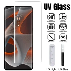 3D Curved Full Glue Tempered Glass For Motorola Moto Edge 50 Pro Screen Protector For X50 50 Ultra 50 Fusion S50 Neo UV Glass