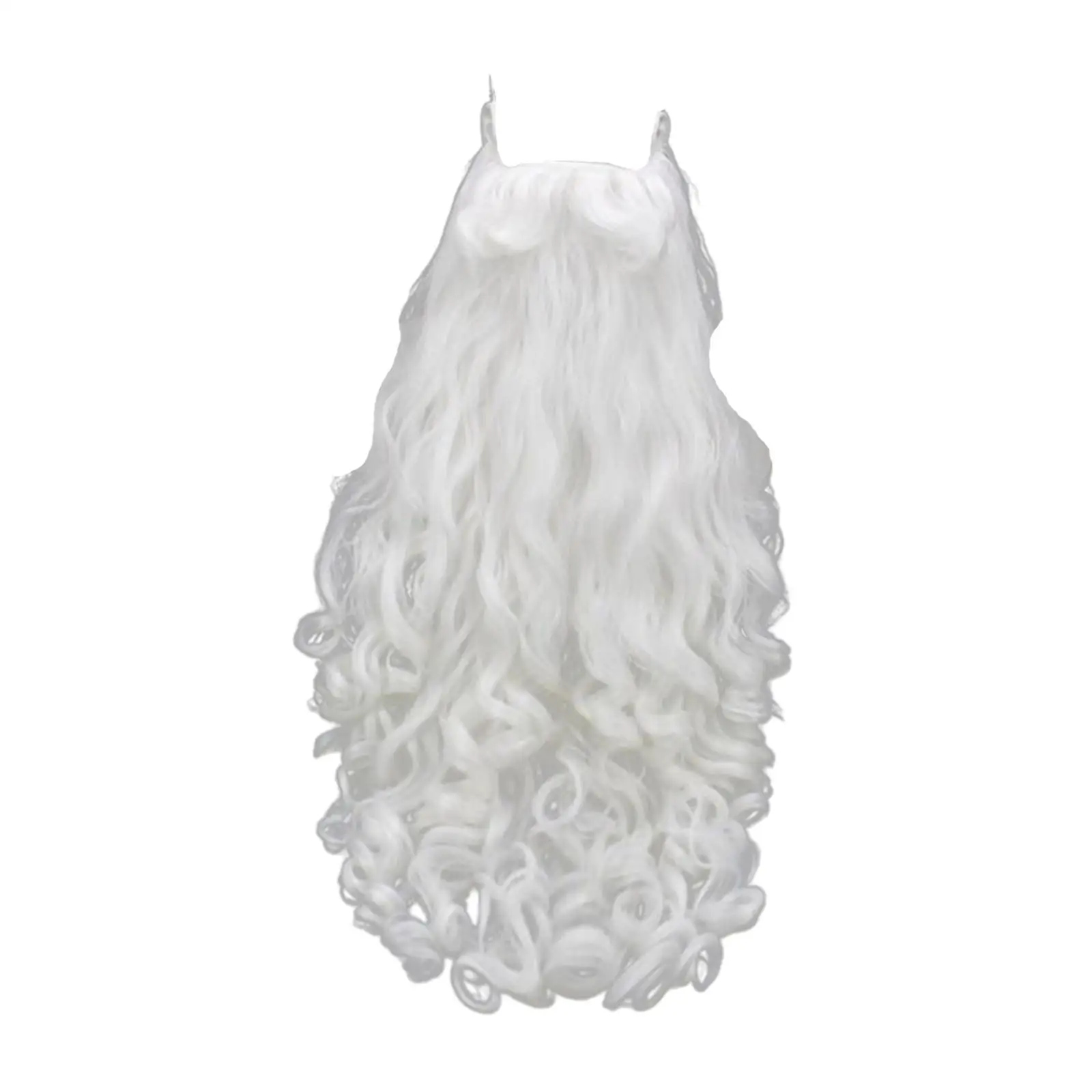 Peruca e barba de Papai Noel para adultos Decorações de fantasia de Natal Máscaras de barba de Papai Noel Capa facial para homens e mulheres