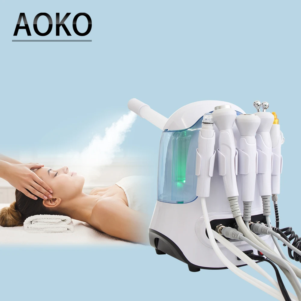 6 in1 H2-O2 Hydro Dermabrasion Bio-lifting Spa Facial Hydro Facial Microdermabrasion Machine Water Dermabrasion Beauty machin