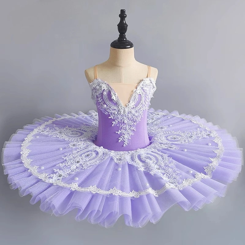 Novo profissional ballet tutu meninas prato panqueca tutu bailarina vestido de festa adulto feminino criança crianças ballet dança traje