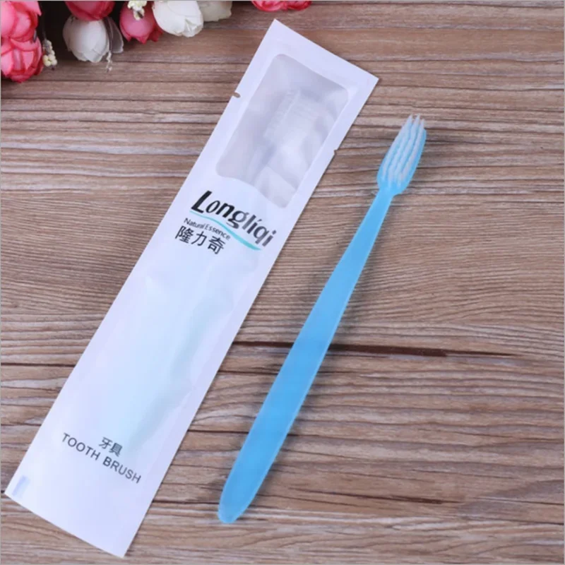 4pcs Soft Bristle Toothbrush Bamboo Charcoal  Disposable