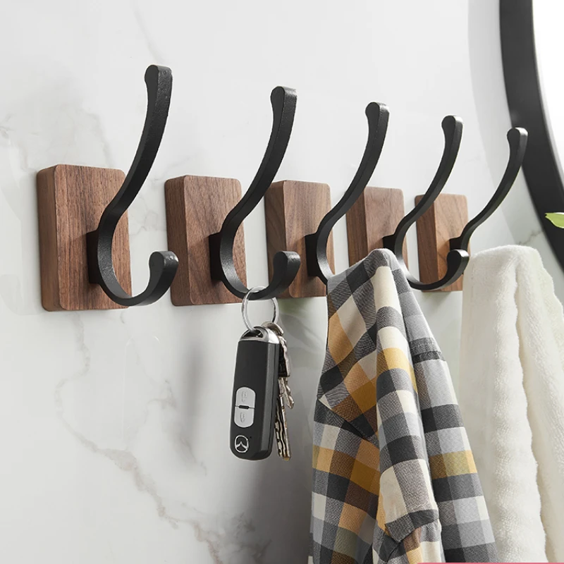 Individual Wood DIY Coat Racks Handmade Creativity Clothes Wall Rack Corner Shelf Vintage Interior Wall Furniture Gifts