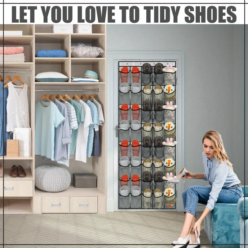 Fabric Hanging Storage Bag - Multi functional storage bag suitable for shoes, underwear, toys, etc. - Foldable design