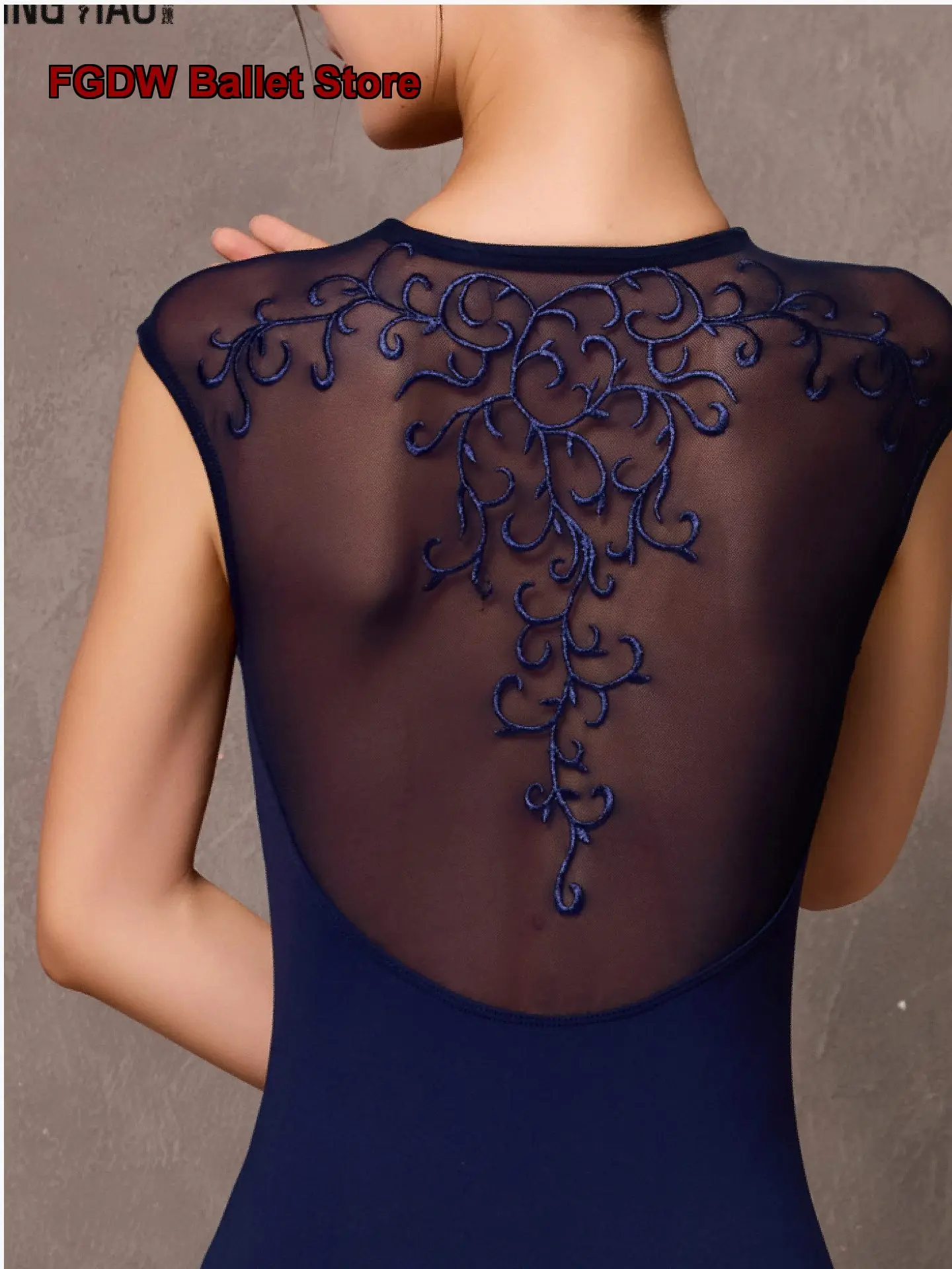 Women's Adult Ballet Leotard Dance Dress Embroidered Body Suit Gymnastics Leotard