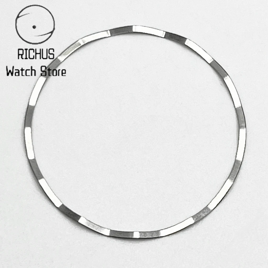 NH-الفولاذ المقاوم للصدأ ساعة دعم الحركة الدائري ، عقد طوقا ، يصلح ل NH35 ، NH36 ، اكسسوارات حركة الساعات