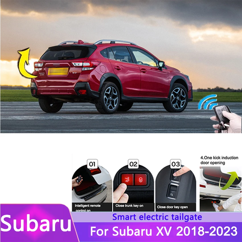 Car Electric Tailgate For Subaru XV 2018-2023 Intelligent Tail Box Door Power Operated Trunk Decoration Open Refitted Upgrade