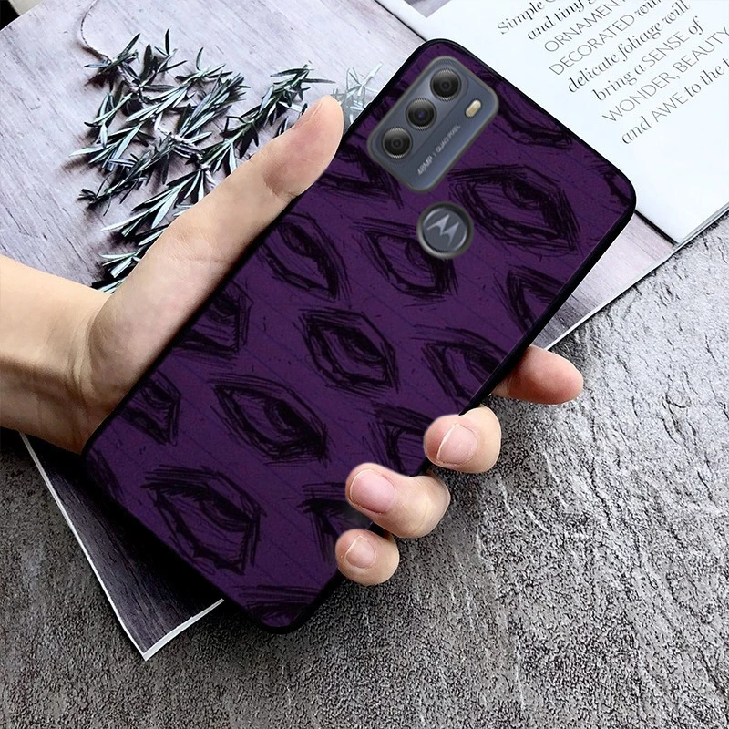 Scary Face Eyes Phone Case For Motorola Moto G84 G23 G24 G31 G32 G41 G51 G52 G53 G54 G71 G82 G42 G62 G200 G Play G Stylus Shell