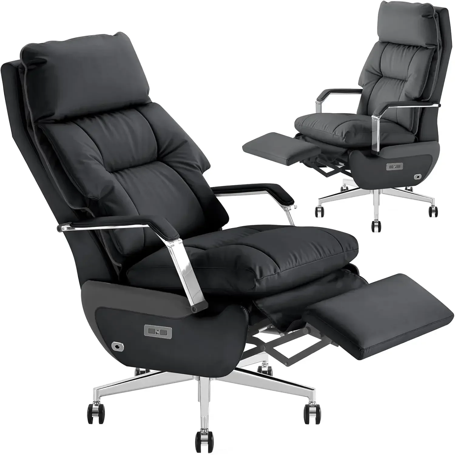 Dual-Motor Executive Office Chair with Foot Rest,Electric Reclining,Big and Tall,Office Chair,Ergonomic Office Chair