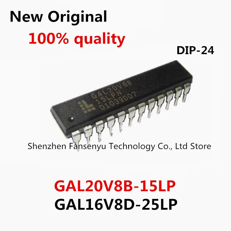 

(10piece)100% New GAL20V8B-15LP GAL16V8D-25LP GAL20V8B 15LP GAL16V8D 25LP DIP-24 Chipset