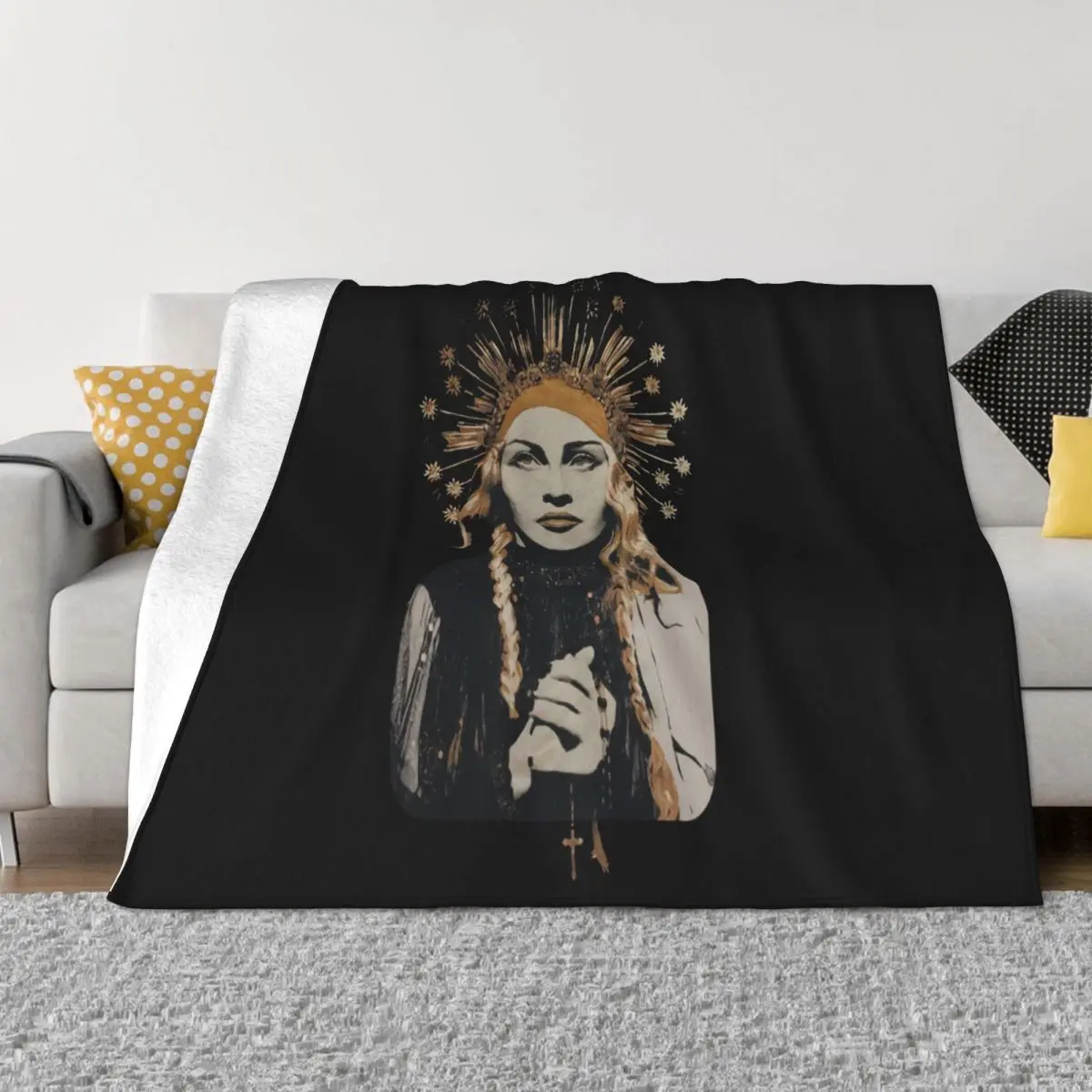 Madonna Madame X Tour New New York Exclusive I Rise Batuka Like A Prayerm Throw Blanket