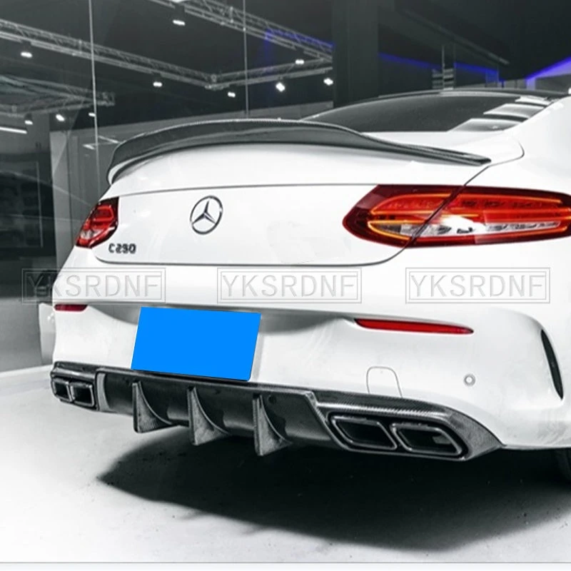 For Mercedes W205 abs Rear Bumper Tail Spoiler For BENZ C Class W205/A205/C205 2 Doors (coupe Only)