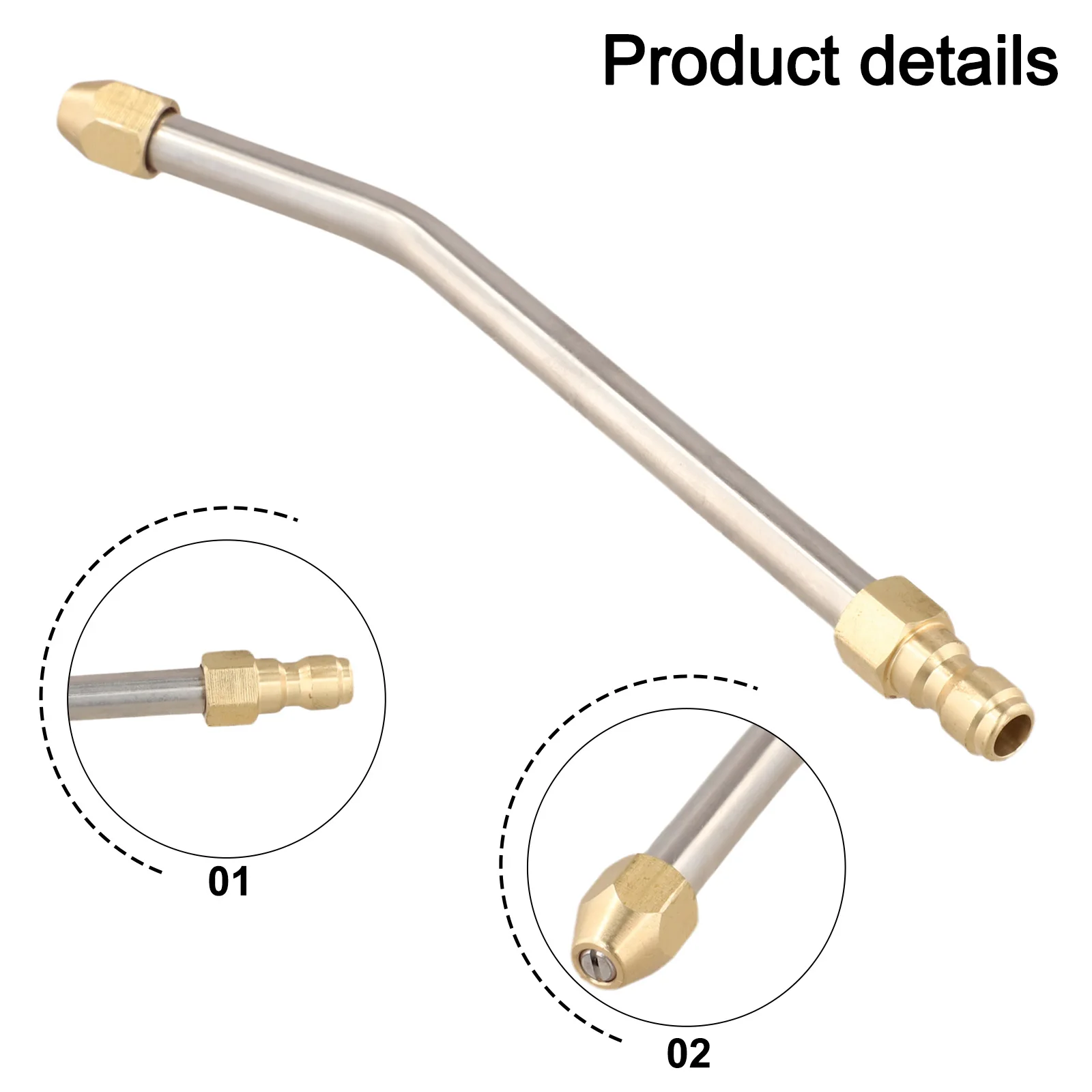 Accessories Nozzle Car Washer Delicate Exquisite Hot Sale Practical Useful Angled Lance Extension High Pressure