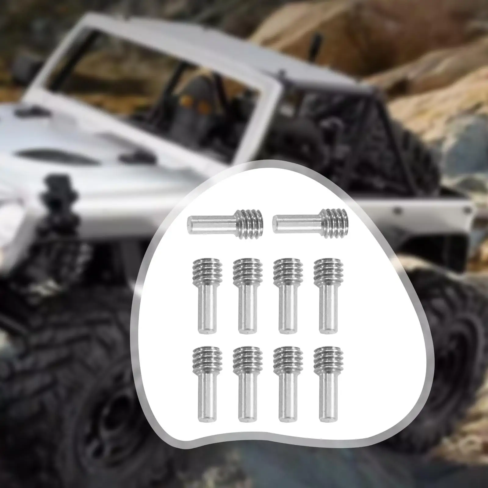Imagen 5: Eje de Transmisión de Acero Inoxidable con Pernos para Coche a Control Remoto Escala 1:12, Compatible con H12Y, Piezas de Mejora