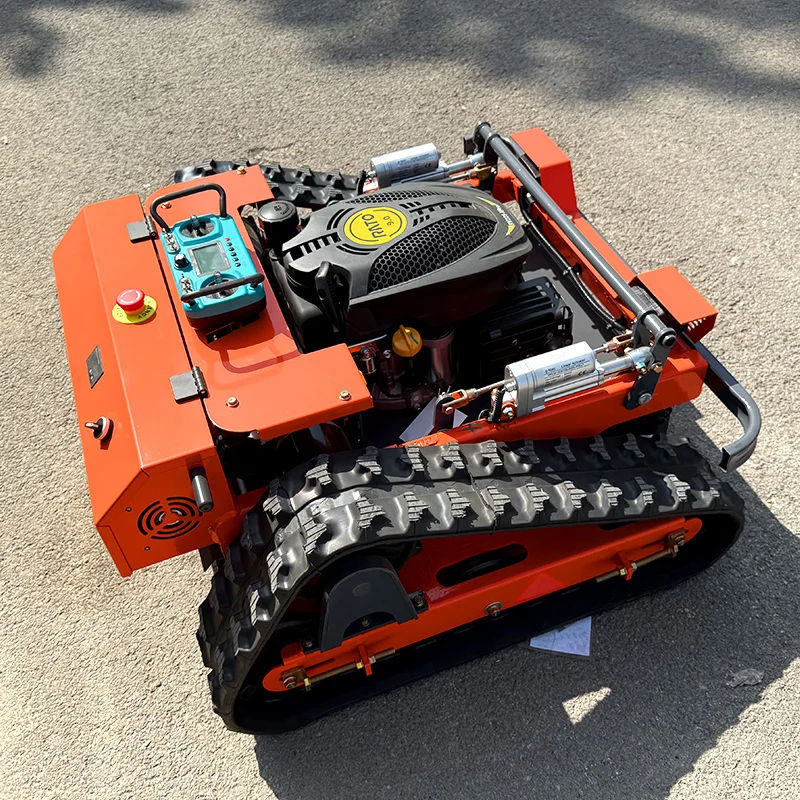 Customized 2025 Model Professional Controller Diesel Remote Control Lawn Mower Self-Propelled with Serrated Blades 4-Stroke Engi