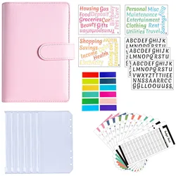 A6 Binder Cash Envelopes for Budgeting Money Organizer for Cash Money Envelopes for cash Leather A6 Binder with zipper