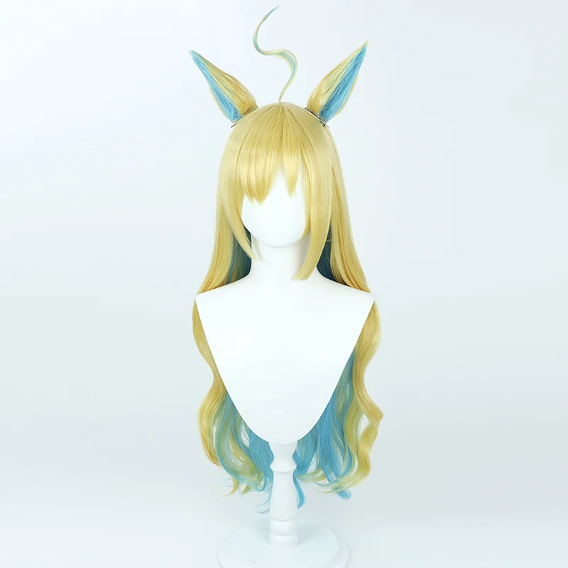 Peruka Cosplay Anime Pretty Derby Neo Universe Uszy Ogon Włókno Halloween Rekwizyt Imprezowy Włosy Syntetyczne Odporne na Ciepło