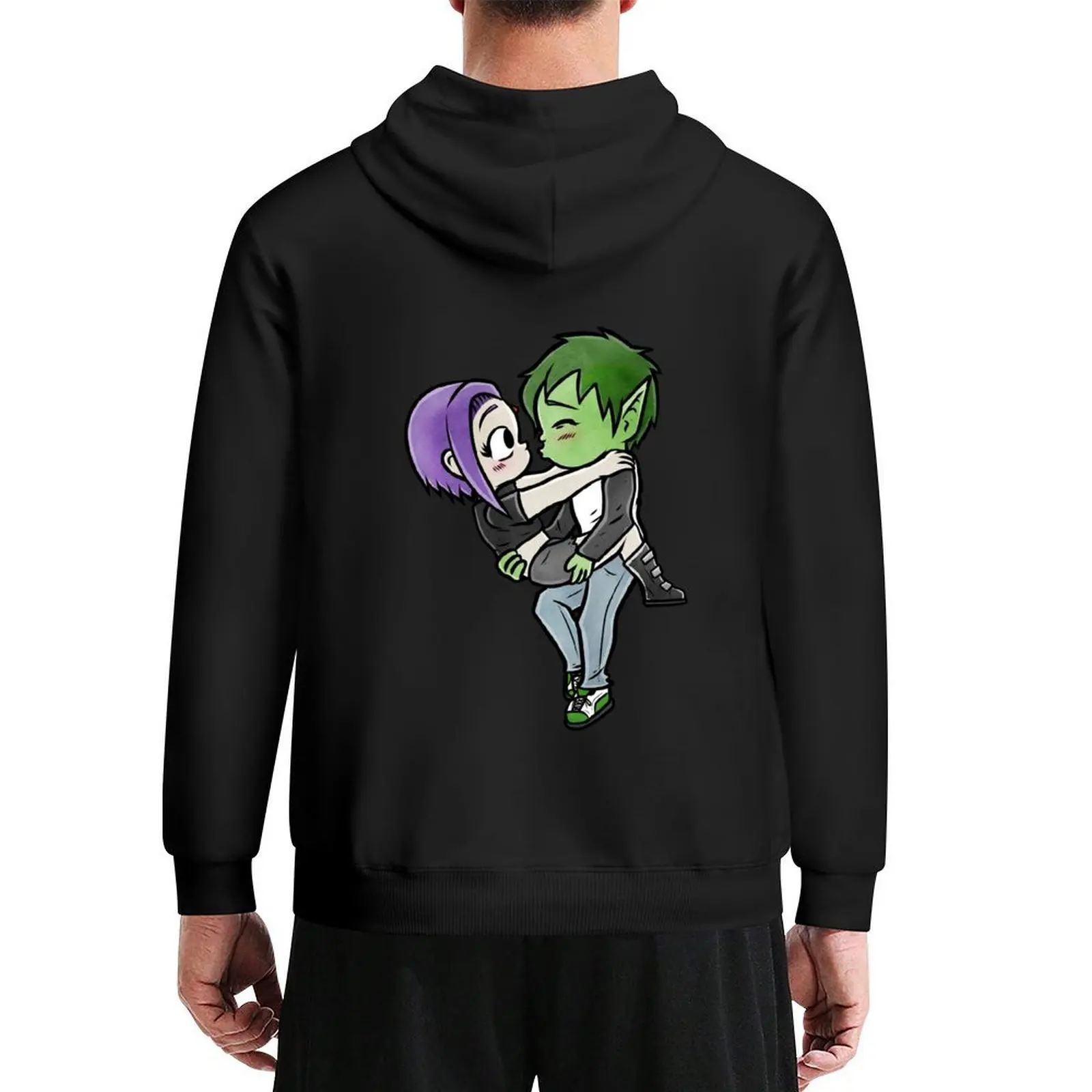 

Chibi BBRAE - Beastboy and Raven Hoodie anime clothes men clothing men wear autumn anime hoodie