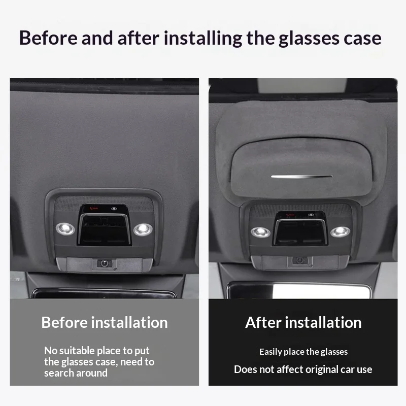 For BYD Song L/Sea Lion/Yuan PLUS/Atto 3 Car Glasses Case Roof Sunglasses Storage Clip Interior Modification Accessories 5