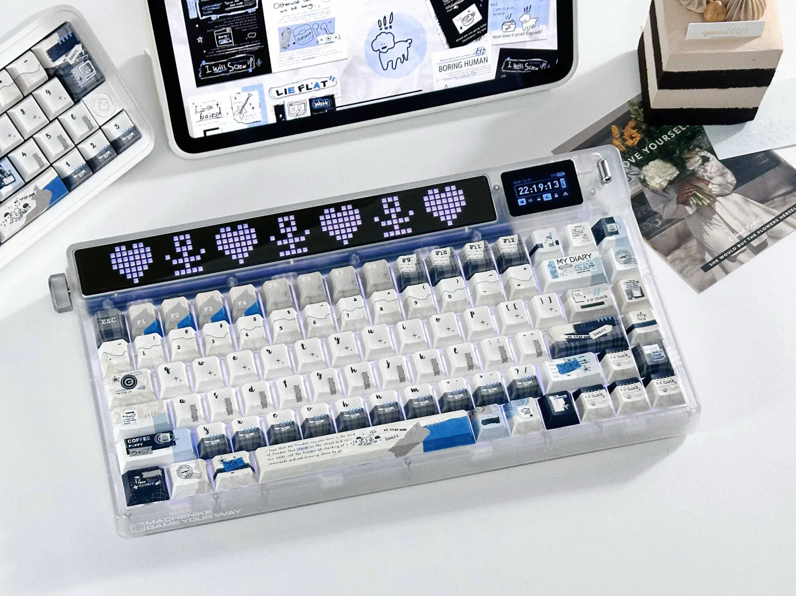 Winter keycaps ins Original keycaps Mechanical keyboard Customized keyboard Simple style Premium keycaps pbt five sides