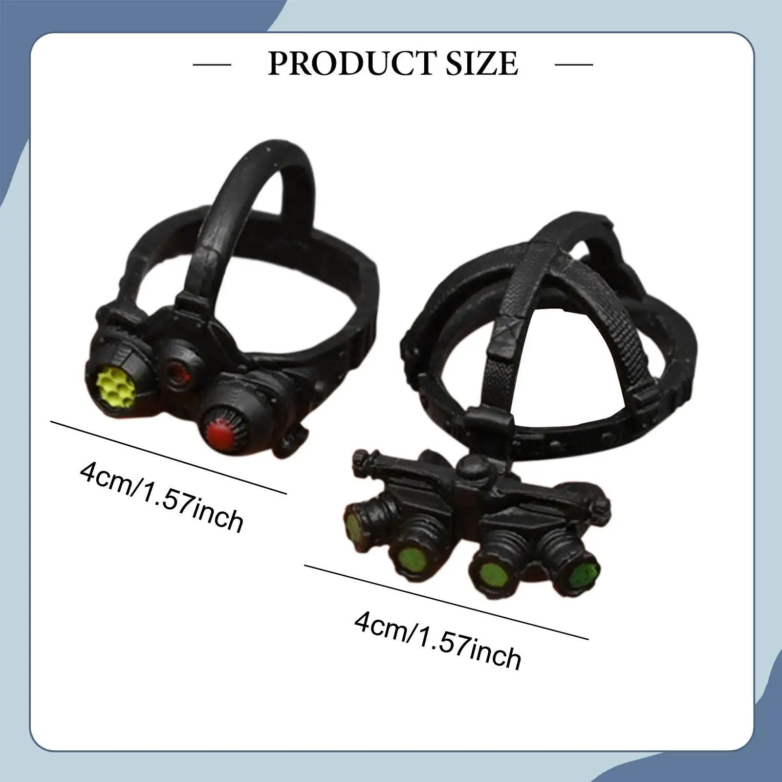 Miniature Nvg PP Accessory Goggles Model 1 12 Scale Doll Helmet for Action Figure Dress Up DIY