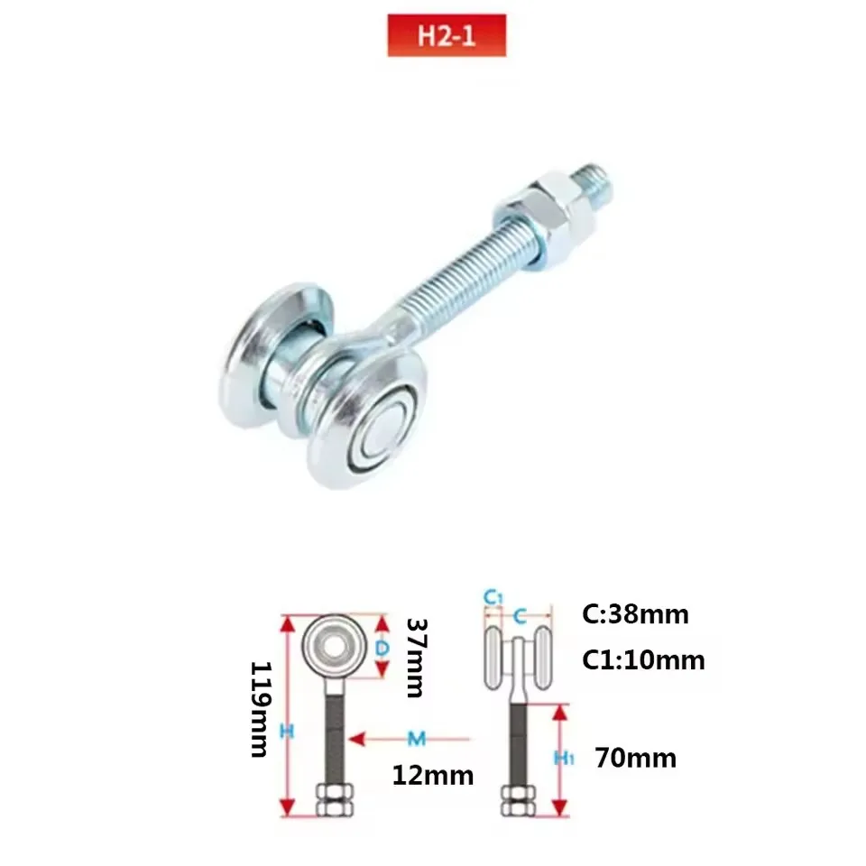 Roue de chariot robuste pour rail de porte coulissante, accessoire de roulement pour rail de porte i