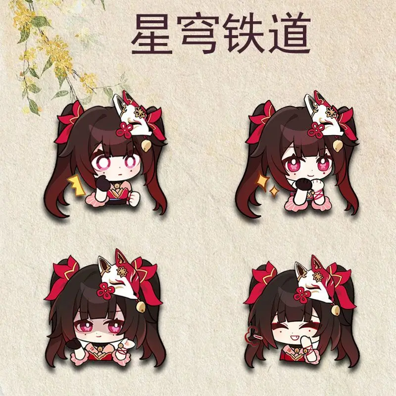 

4 шт. значки Honkai: Star Rail Sparkle Kawaii брошь игровые товары коллекция сумка орнамент мультяшный значок подарок другу