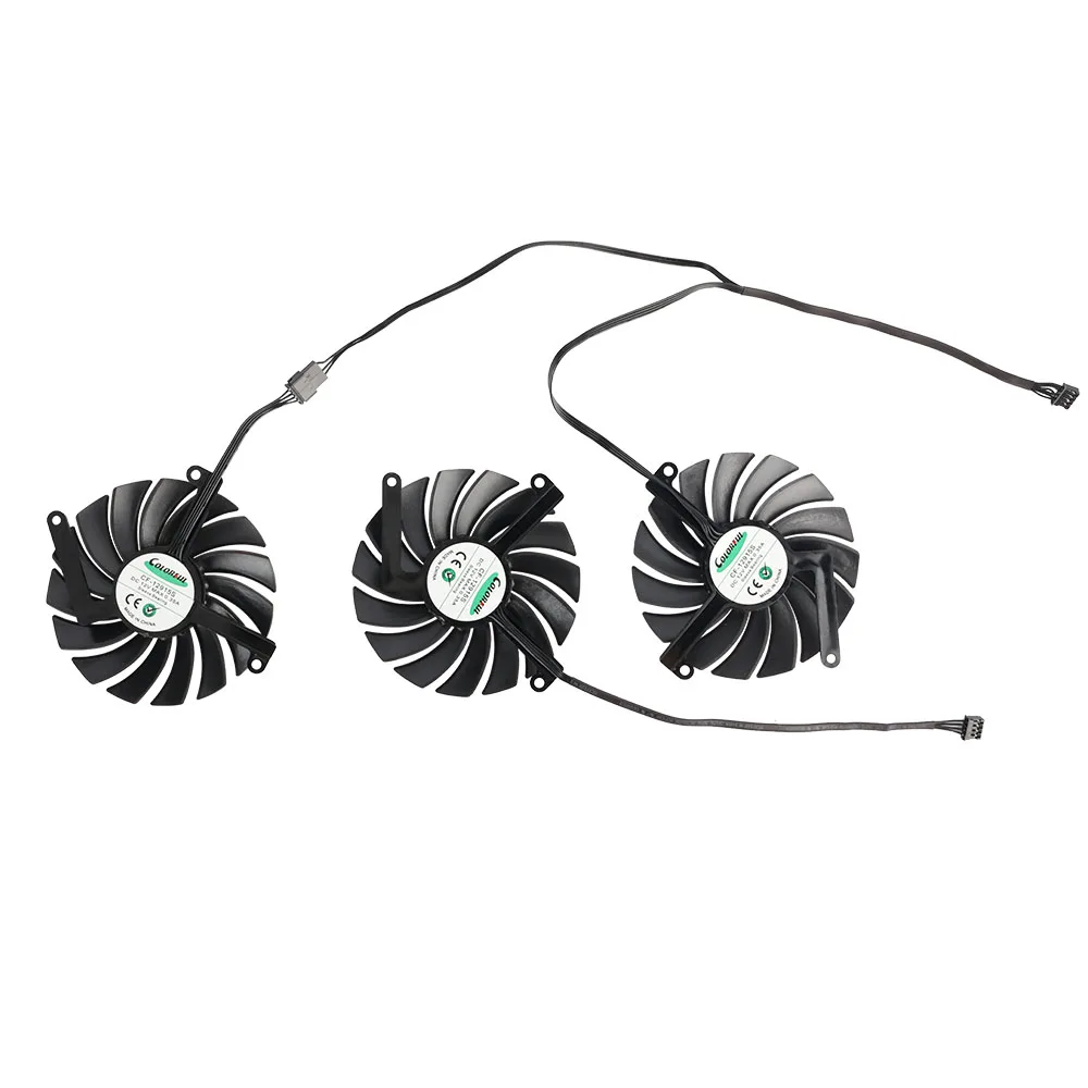 Imagem -03 - Cooler Fan Substituir para Inno3d Rtx 3080 3070 ti x3 oc fã da Placa Gráfica 85 mm Cf12910s 0.35a Rtx3080 3080ti