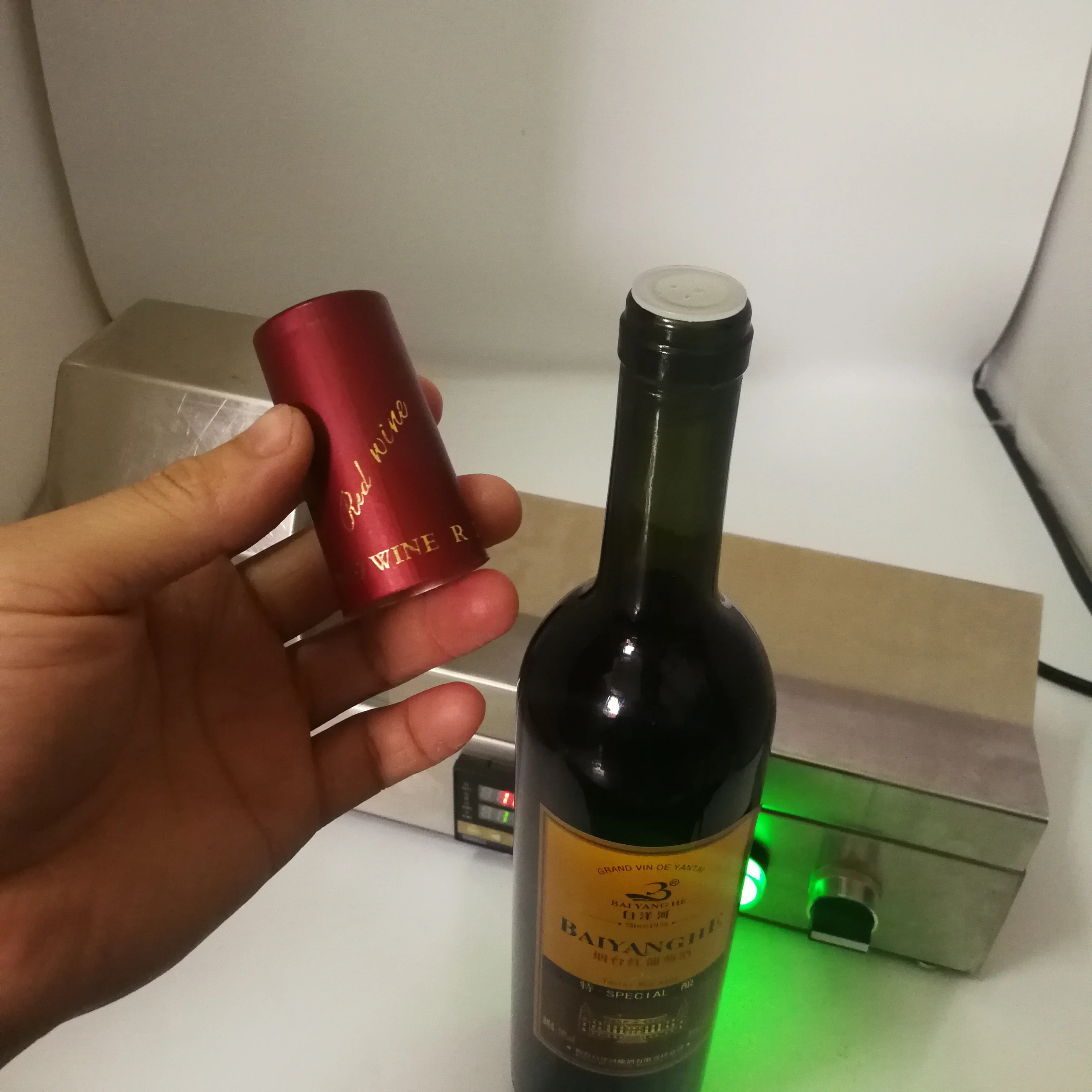 

110V/220V PVC Heat Shrink Bottle Cap Sealer | Wine Bottle Neck Plastic Cap Shrinking Machine Packaging Tool