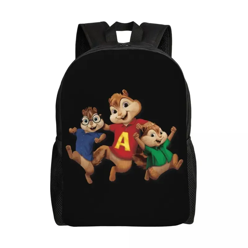 Benutzer definierte Alvin Sevilla Anime Rucksack für Mädchen Jungen Theodore Simon Cartoon College School Reisetaschen Bücher tasche passt 15 Zoll Laptop