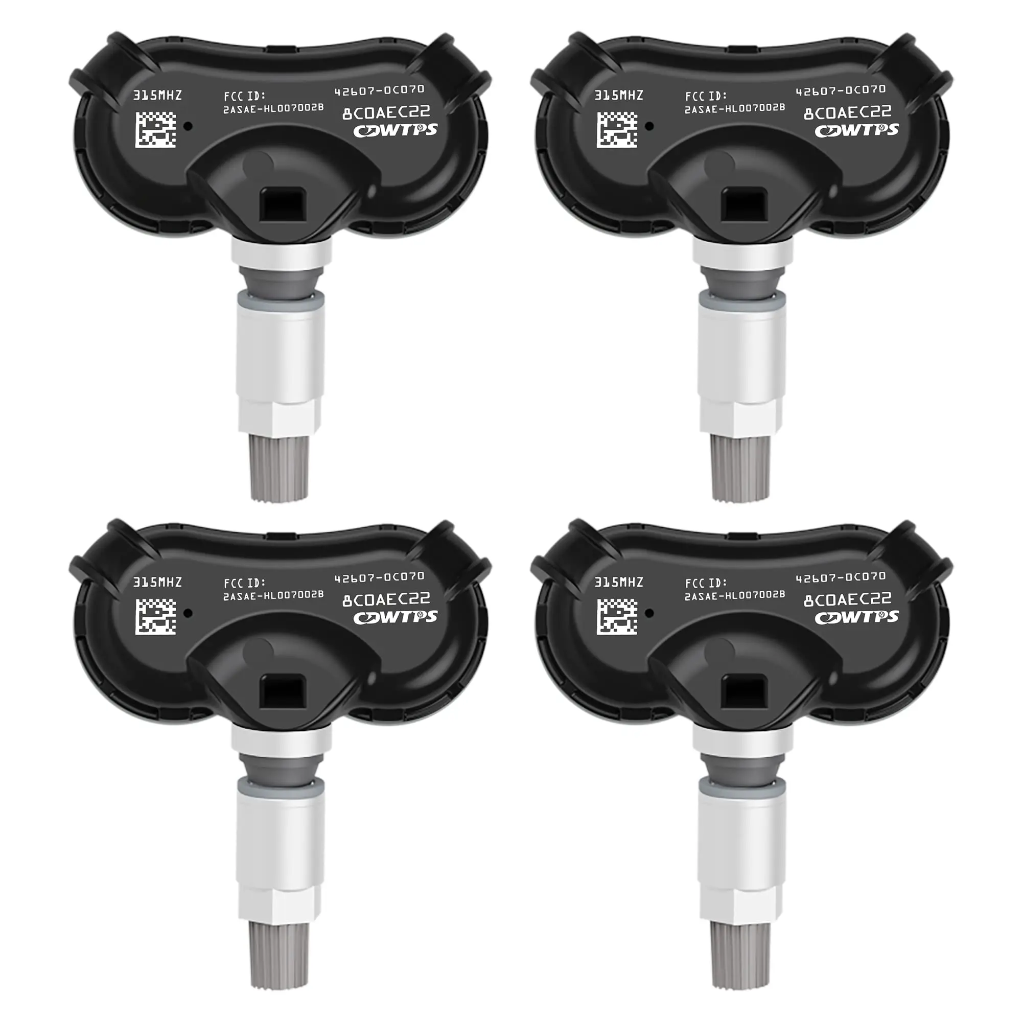 

4 шт. 42607-0C070 Датчик давления в шинах TPMS 315 МГц подходит для 2008-2018 TOYOTA SIENNA TUNDRA SENQUOIA 42607-0C050 426070C070