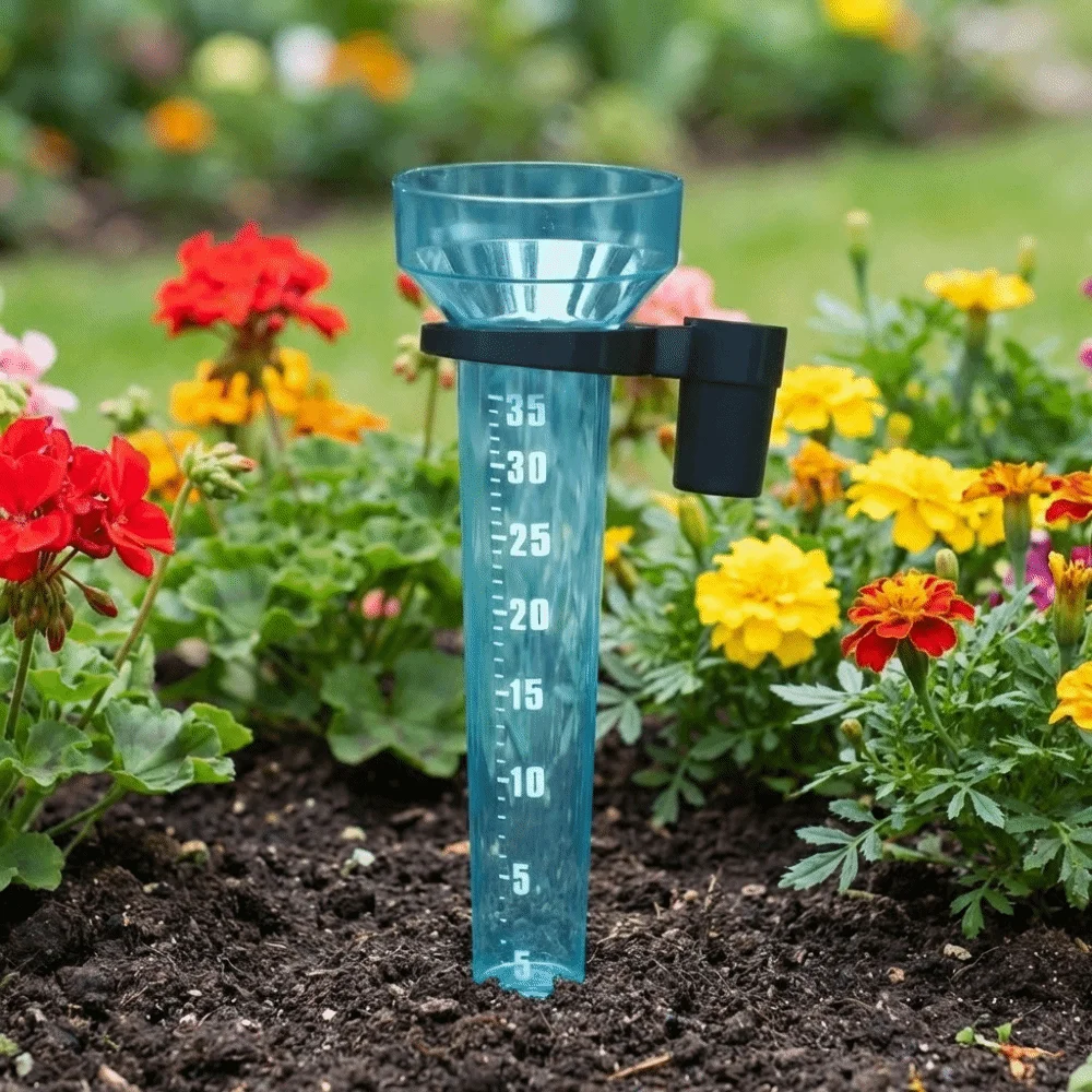 Portable Gardening Rainwater Meter Transparent with Scale Rain Measurement Tool Accurate Manual Measurement Farm Rain Gauge