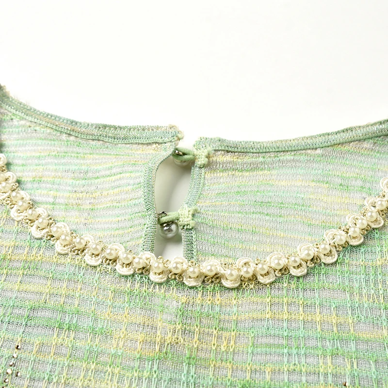 Suéter de Punto de Manga Corta Estilo Dulce para Mujer, Verano 2025, Tejido de sor Regular, Otro, 00% Tejido de Punto, Pi...