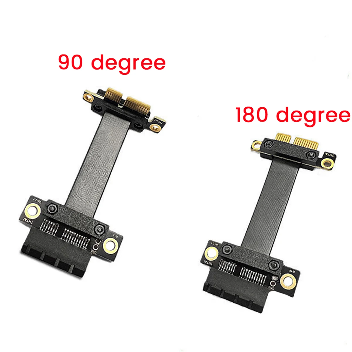 PCI-E 3.0 1X kartu grafis kecepatan penuh, kabel ekstensi mendukung NIC Sound Card multifungsi, kartu USB nyaman, 180 °