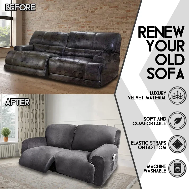 Reclining sofa cover