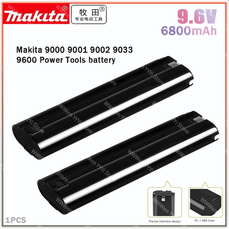 

New 100% makita 9.6V 6800mAh Ni-MH Rechargeable Replacement Battery For Makita 9000 9001 9002 9033 9600 Power Tools battery