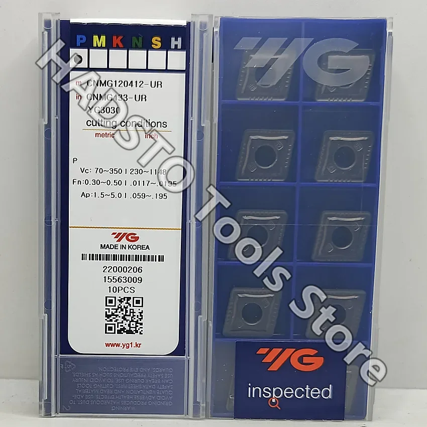 

CNMG120412-UR YG3030/CNMG120408-UR YG3030/CNMG120408-UC YG3030 CNMG432 CNMG433 Оригинальные твердосплавные пластины YG с ЧПУ Токарные пластины