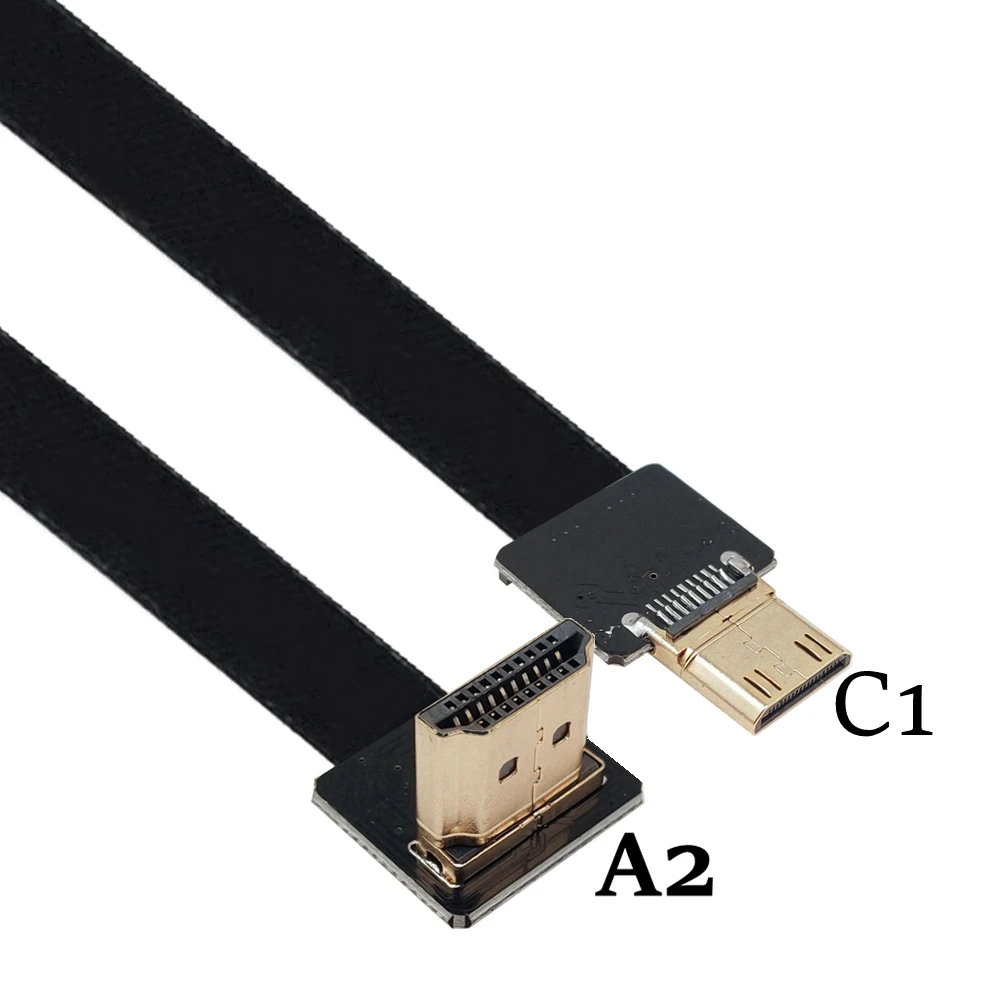 

Camera Mini HD Multimedia Interface Aerial Camera Cable Standard Male and Female Bend Up and Down Ultra Thin Extended HD Cable