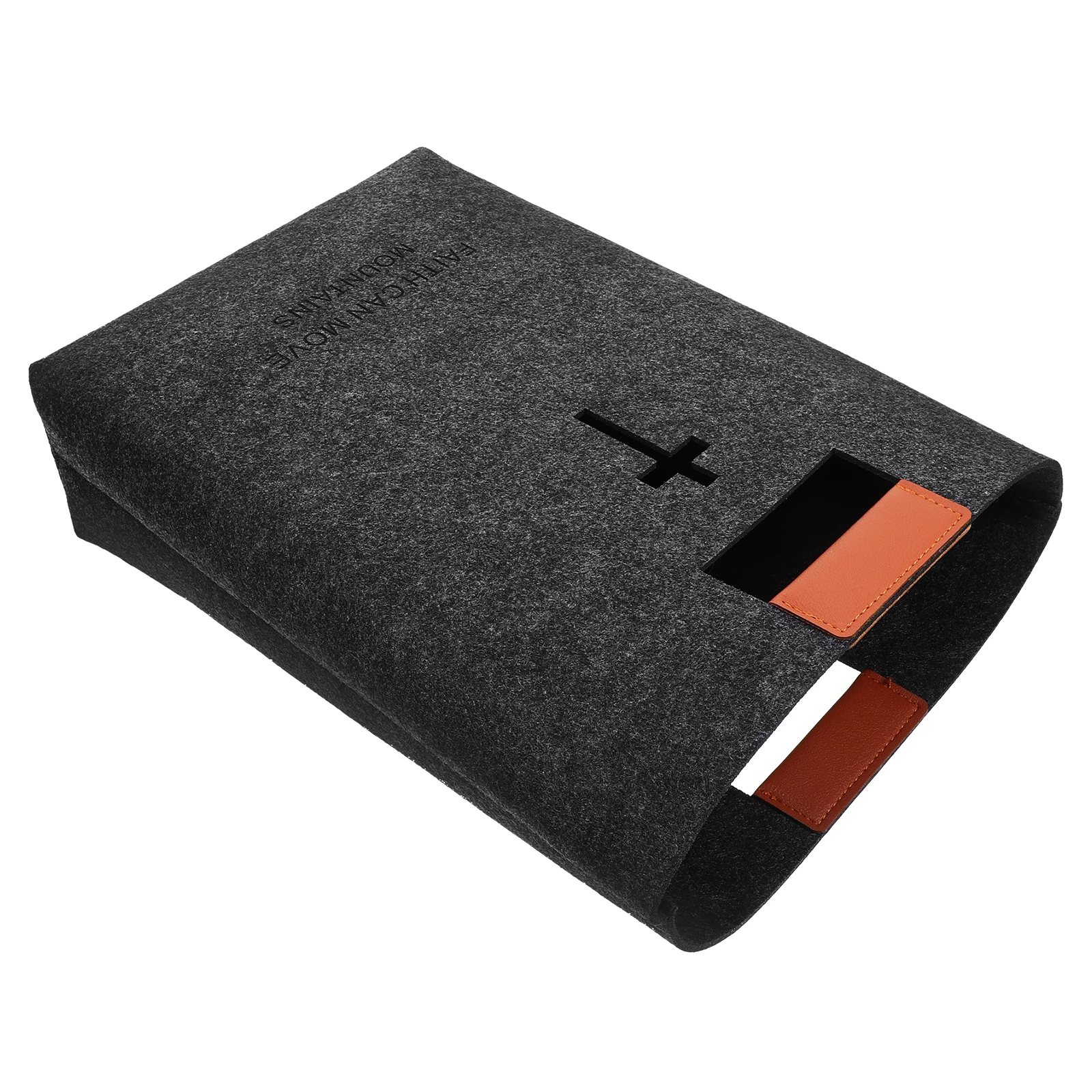 

Felt Tote Large Capacity Shopping Bag Hollow Out Bible Handbag Women Storage Bag Religious Gifts Bible Accessories