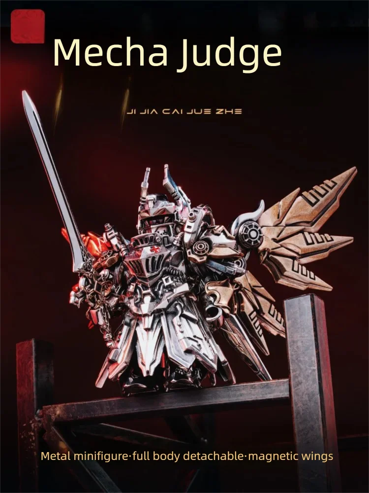Mecha Judicator Metal Figure DIY Model Desktop Magnetic Stress-Relief Mini Figure Collectible