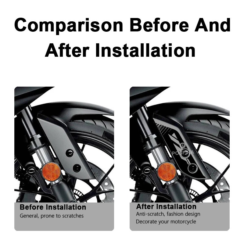 POSFIRA دراجة نارية الجبهة الحاجز ملصق شارات الفينيل لياماها YZF R125 2014-2022 2016 2017 2018 2019 2020 2021 اكسسوارات