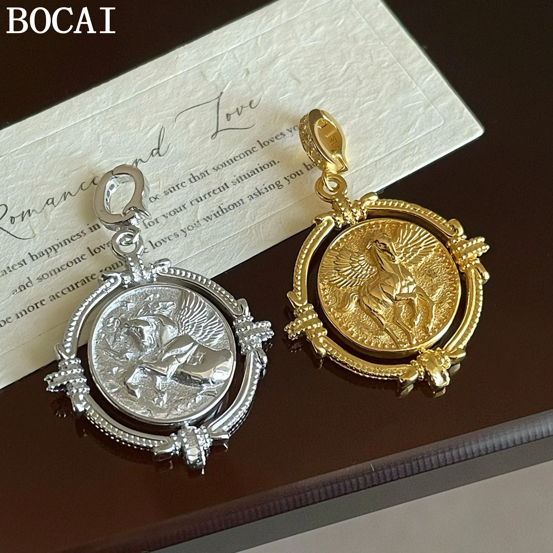 

Новый кулон BOCAI из стерлингового серебра S925: модный, персонализированный, универсальный, с вращающейся пряжкой и летающим пони