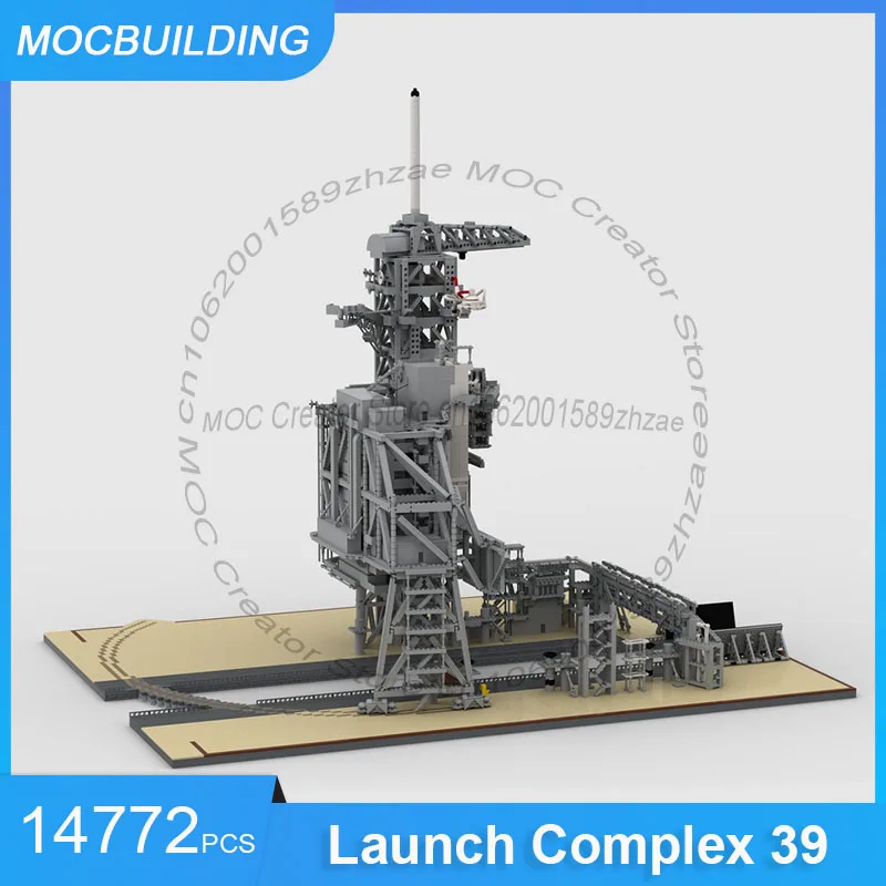 MOC Building Blocks Launch Complex 39—Shuttle Era 1:110 Scale Model DIY Assemble Bricks Space Collection Toys Gifts 14772PCS