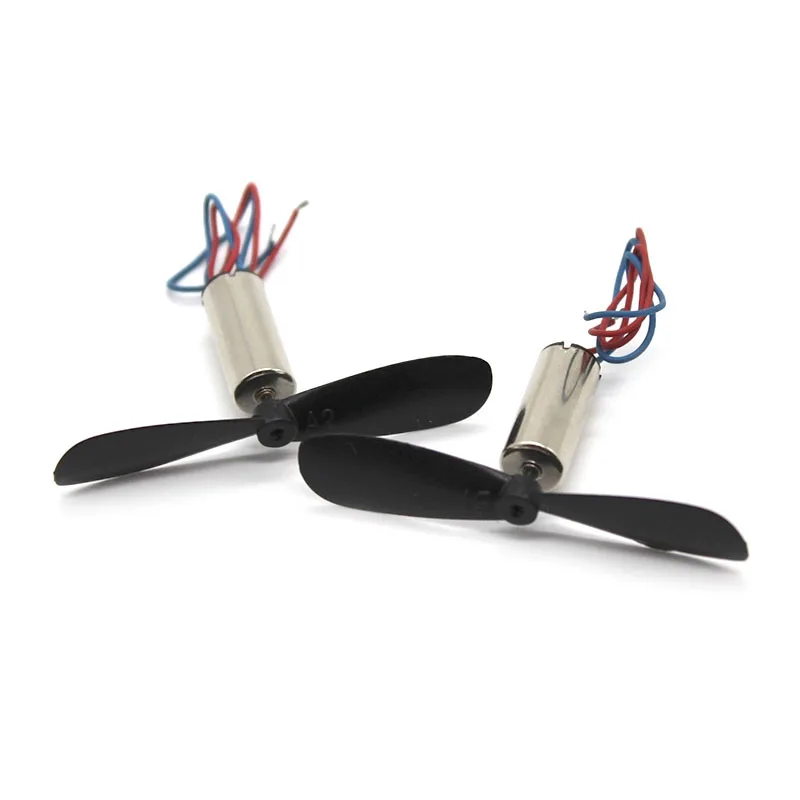 2PCS DC 3.7V-4.2V 716 Micro Coreless Motor with Propeller Great Torque High Speed Motor Small DC Brushless Motor for RC Drone