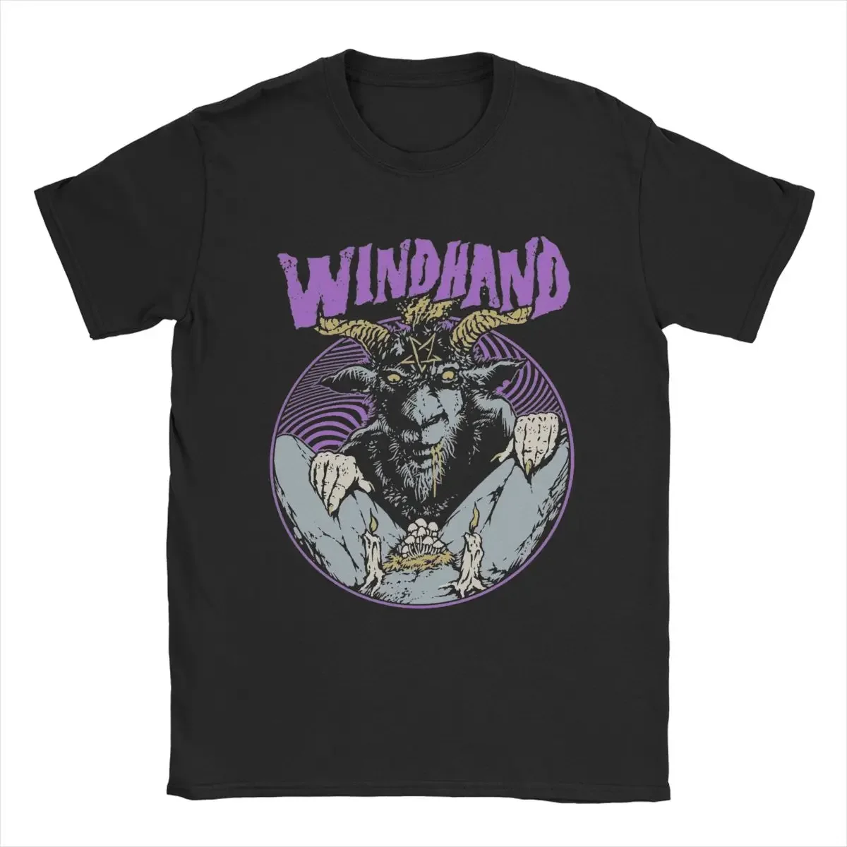 Humor Windhand T-Shirts Men Round Collar 100% Cotton T Shirts Short Sleeve Tee Shirt Birthday Present Clothes