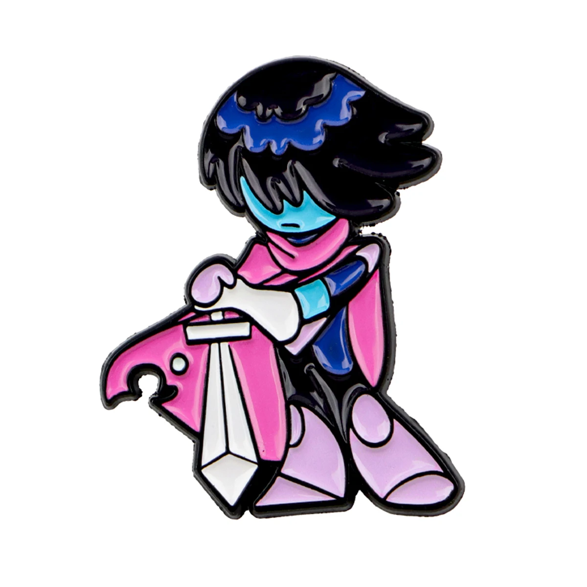 Funny Cartoon Pixel Enamel Pin image