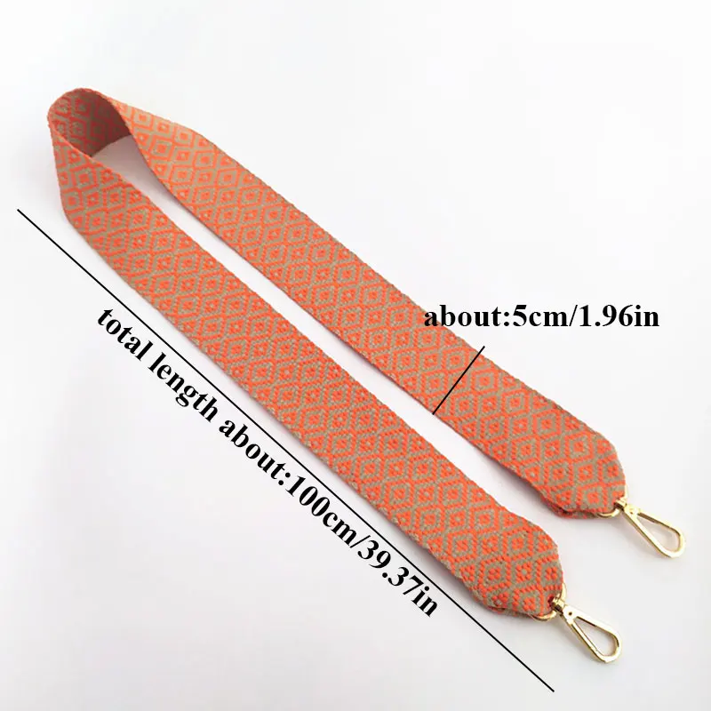 100cm Ethnic Style Bag Belt Bag Handle Bag Strap For Women Removable Adjustable DIY Shoulder Bag Strap Accessories For Handbags