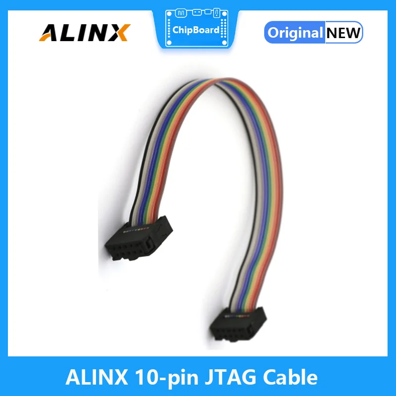 ALINX 10-pin JTAG Cable 0.1-Inch Spacing Supporting USB Blaster Downloader